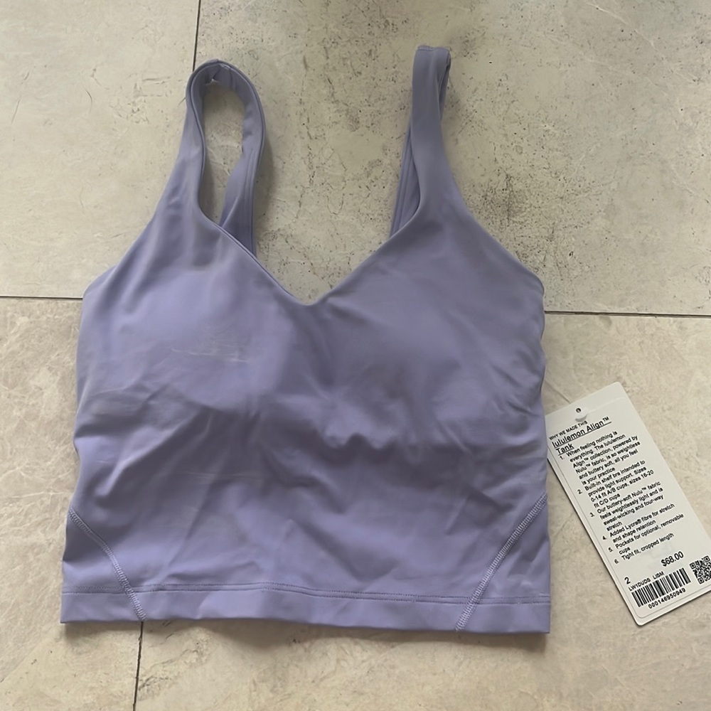 NEW WITH TAGS Lululemon Align Tank in Dark Lavendar
